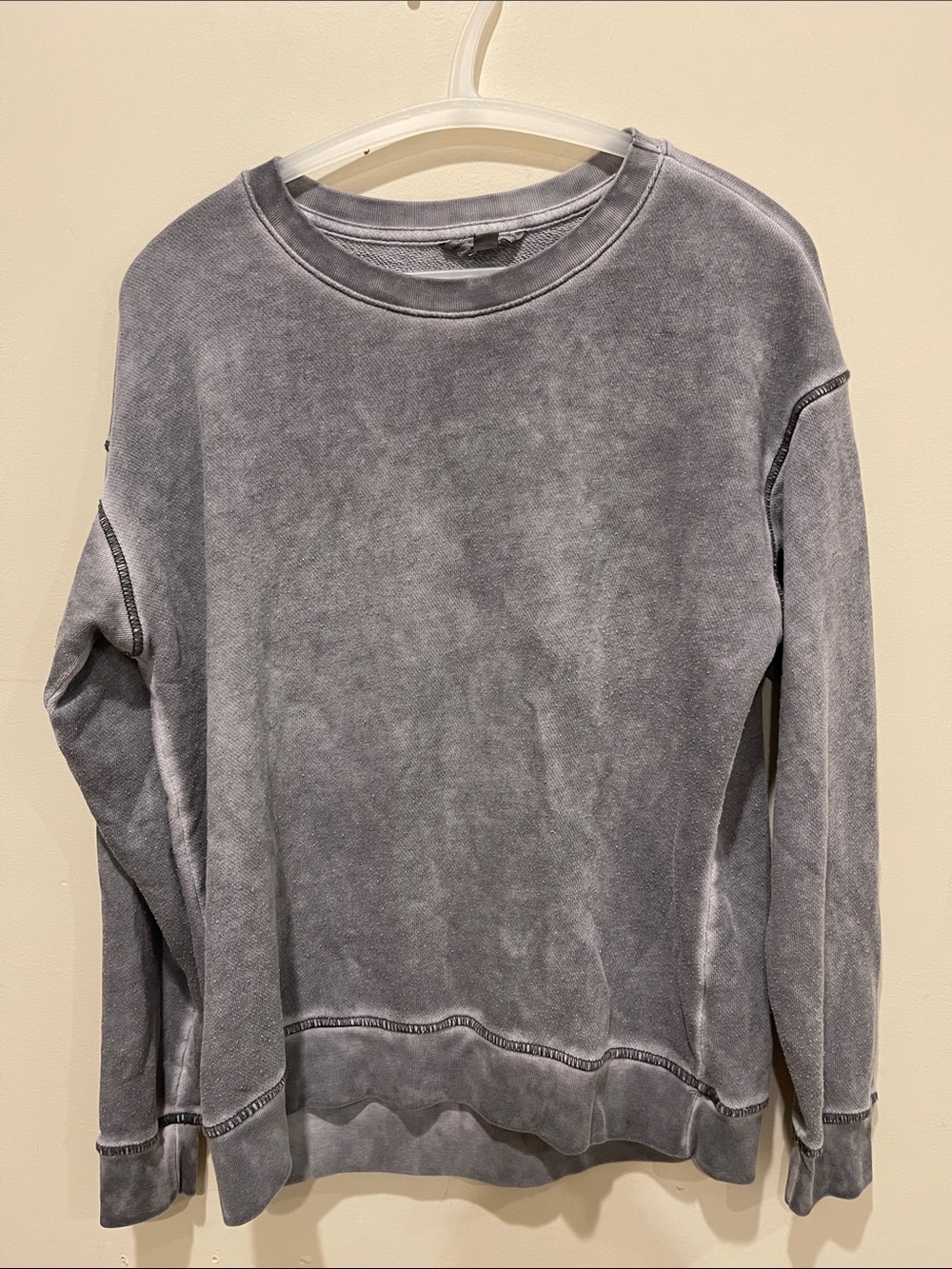 American Eagle Outfitters Mineral Wash Gray Crewneck Sweatshirt